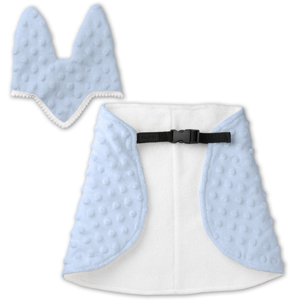 Derka i nauszniki błękitna