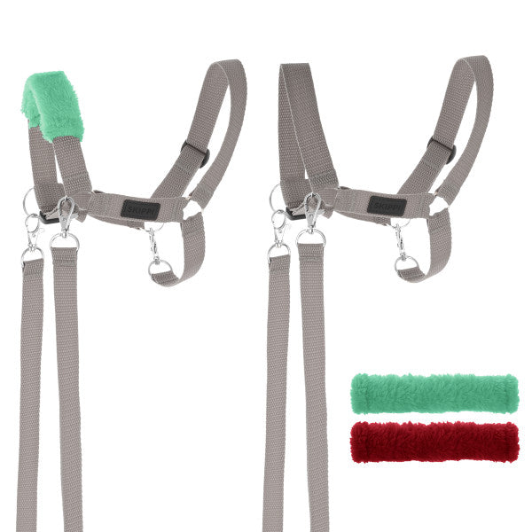 Zestaw Hobby-Horse czarny + kantar szary