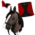 Zestaw Hobby-Horse gniady + Derka czerwona i czarna