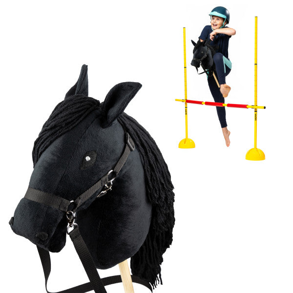 Zestaw Hobby-Horse czarny + przeszkoda 135cm