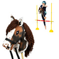 Zestaw Hobby-Horse gniado srokaty + przeszkoda 135cm